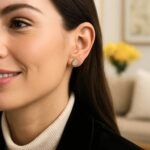 10K Gold Seashell Stud Earrings