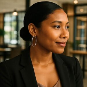 10k White Gold Thin Hoop Earrings 1.5 Inch 40mm x 1.5mm