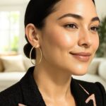 10k Yellow Gold 40mm Hoop Earrings 2mm Thickness