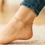 10k Yellow Gold Rolo Link Ankle Bracelet 2.3mm