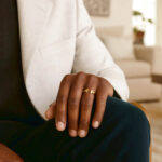 14K Gold Double T Bar Ring