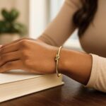 14K Gold Love Knot Cuff Bangle 5.5mm 14K Gold Love Knot Cuff Bangle 5.5mm