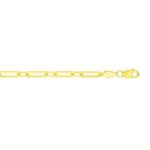 14K Gold Paperclip Link Chain Anklet 2.8mm 14K Gold Paperclip Link Chain Anklet 2.8mm