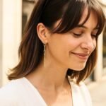 14K Yellow Gold Five Link Paperclip Chain Earrings