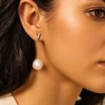 14k Gold Tesoro Pearl Drop Dangle Earrings