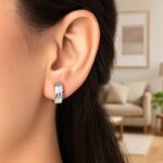 14k Two-Tone Gold Polished and Textured Small Reversible Hoop Earrings 14k Two-Tone Gold Polished and Textured Small Reversible Hoop Earrings