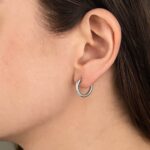 d Small Dainty Hoop Earrings 11.5mm x 1.3mm