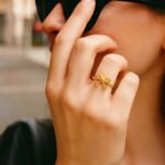 14k Yellow Gold Bow Ring