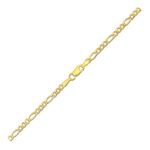 14k Yellow Gold Figaro Chain Anklet 2.8mm