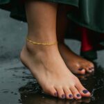 14k Yellow Gold Singapore Chain Anklet 2.1mm