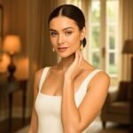 Bold Teardrop Dangle Earrings 1 Inch Long 14K Yellow Gold