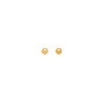 14k Gold Round Stud Earrings (3mm)