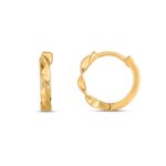 14k Gold Twist Huggie Hoops 14k Gold Twist Huggie Hoops
