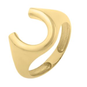 14K Yellow Gold Horseshoe Ring