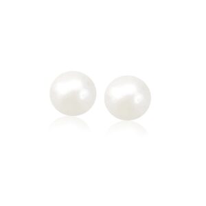 Freshwater Cultured 8 8.5 mm Pearl 14kt Yellow Gold Earrings
