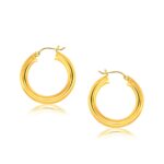 14k Yellow Gold 30 mm Hoop Earrings 5mm Thick 14k Yellow Gold 30 mm Hoop Earrings 5mm Thick