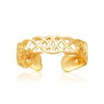 14k Yellow Gold Celtic Knot Toe Ring