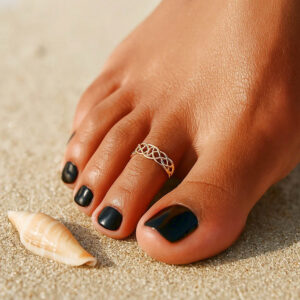 14k Yellow Gold Celtic Knot Toe Ring