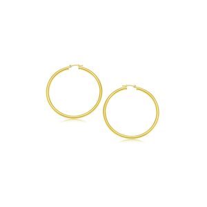 Tiny Hoop Earrings 14k Gold 3mm (3x15mm)