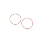 14k Rose Gold Mini Hoop Earrings (3x15mm)