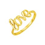 14k Yellow Gold Love Ring