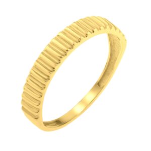 Graduated Ridge Ring 14K Yellow Gold (1.80 mm)