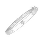 14k White Gold Trilogy Diamond Bangle (5.40 mm) 14k White Gold Trilogy Diamond Bangle (5.40 mm)