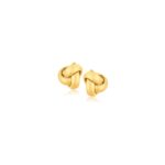 10k Gold Love Knot Stud Earrings (9mm)
