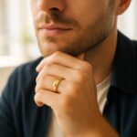 14k Yellow Gold Comfort Fit Wedding Band (6.00 mm) for men