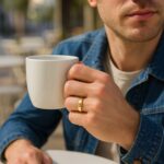 14k Yellow Gold Comfort Fit Wedding Band (6.00 mm) for men 2