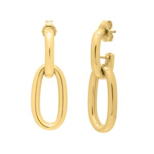 Link Drop Earrings 14K Yellow Gold