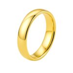 14k Yellow Gold 4mm Comfort Fit Wedding Band
