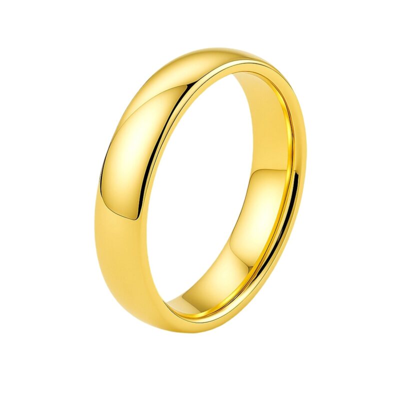 14k Yellow Gold Comfort Fit Wedding Band (4.00 mm)