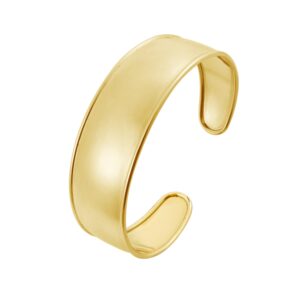 Designer Cuff Bangle Classic 14K Yellow Gold (20.40 mm)