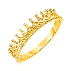 14k Gold Tiara Crown Ring