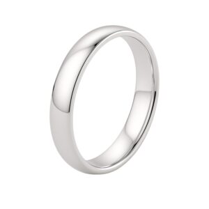 14k White Gold Comfort Fit Wedding Band