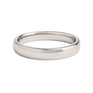 14k White Gold Comfort Fit Wedding Band 2