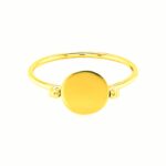 Flat Oval Ring Polished 14k Yellow Gold 2 Flat Oval Ring Polished 14k Yellow Gold 2