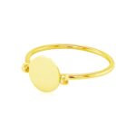 Flat Oval Ring Polished 14k Yellow Gold 3 Flat Oval Ring Polished 14k Yellow Gold 3