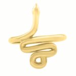 14k gold snake ring for women