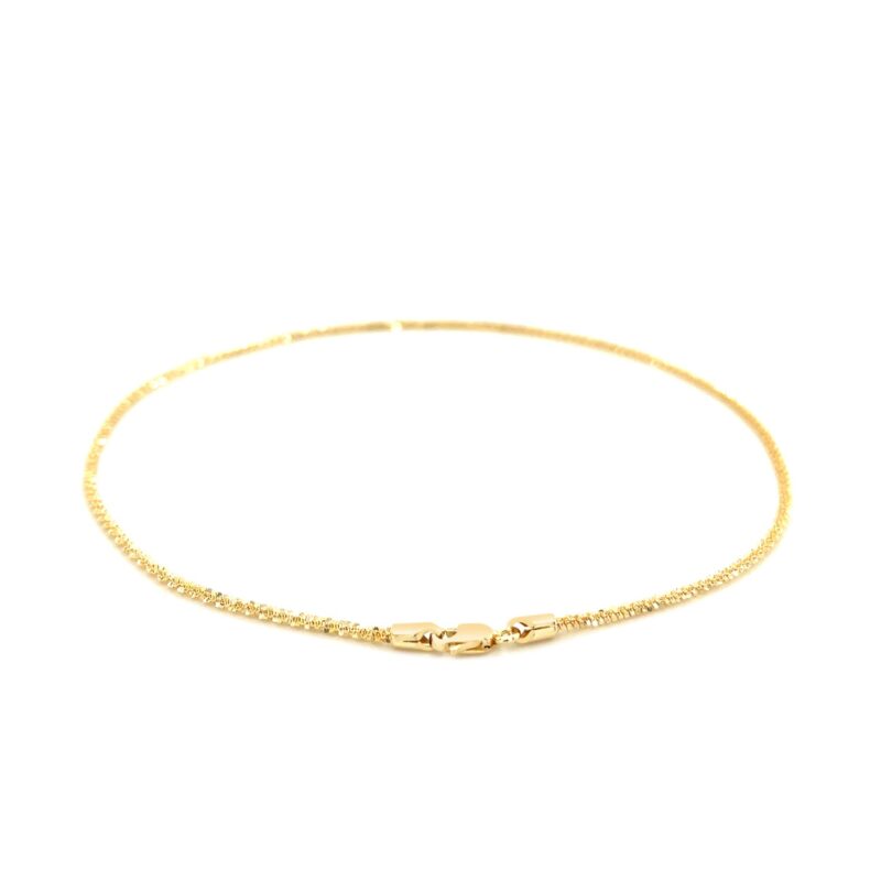 Sparkle Anklet 10k Yellow Gold 1.5mm - Image 3