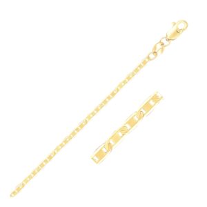 Mariner Link Anklet 14k Yellow Gold 1.7mm