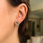 Multi-Textured Entwined Open Circle Stud Earrings 14k Two-Tone Gold Multi-Textured Entwined Open Circle Stud Earrings 14k Two-Tone Gold