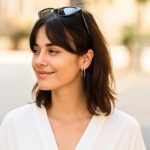 Real 10k White Gold 25mm Hoop Earrings 2mm Thickness