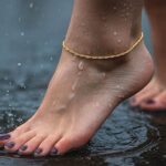 Real 10k Yellow Gold Singapore Anklet 1.5mm