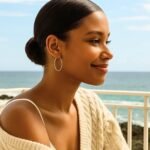 Real 10k Yellow Gold Thin 30mm Hoop Earrings