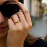 Real 14K Yellow Gold Mariner Link Ring
