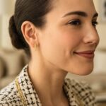 Real 14k Yellow Gold Textured Bar Stud Earrings Real 14k Yellow Gold Textured Bar Stud Earrings