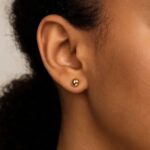 Round 5mm Ball Stud Earrings 14k Yellow Gold Round 5mm Ball Stud Earrings 14k Yellow Gold