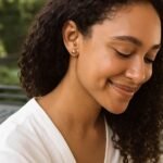 Women 14k Yellow Gold Globe Ball Stud Earrings 7mm